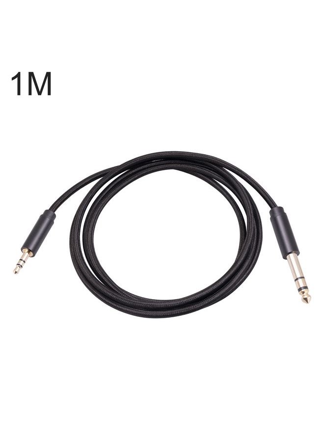 3662BK 3.5mm Male to 6.35mm Male Stereo Audio Cable, Length:1m