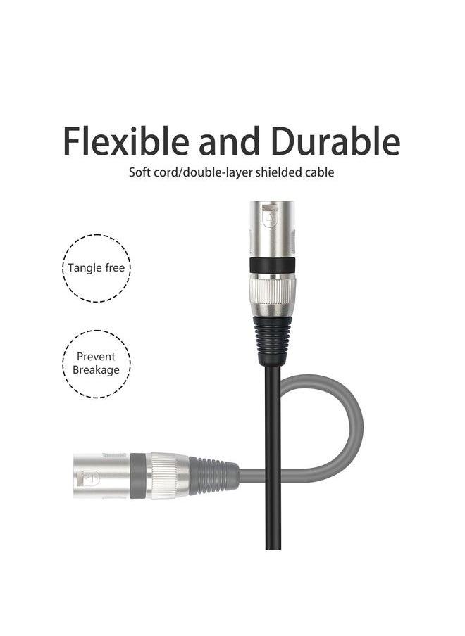 TC145BK55 6.35mm 1/4 TRS Male to XLR 3pin Male Microphone Cable, Length:1m(Black)