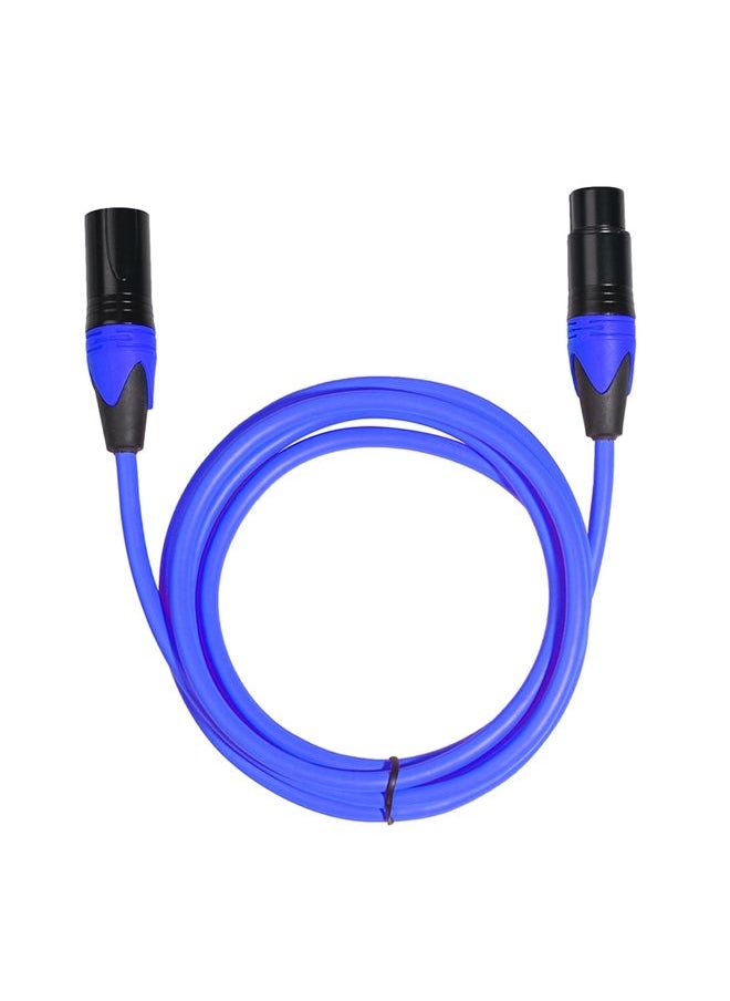 XRL Male to Female Microphone Mixer Audio Cable, Length: 1.8m (Blue)