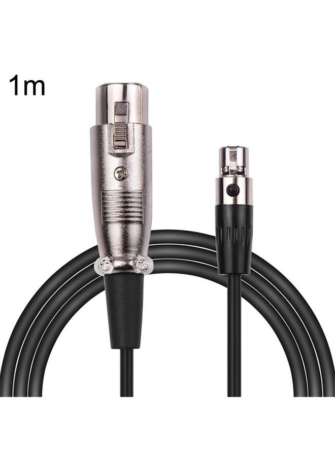 Xlrmini Caron Female To Mini Female Balancing Cable For 48V Sound Card Microphone Audio Cable, Length: 1m