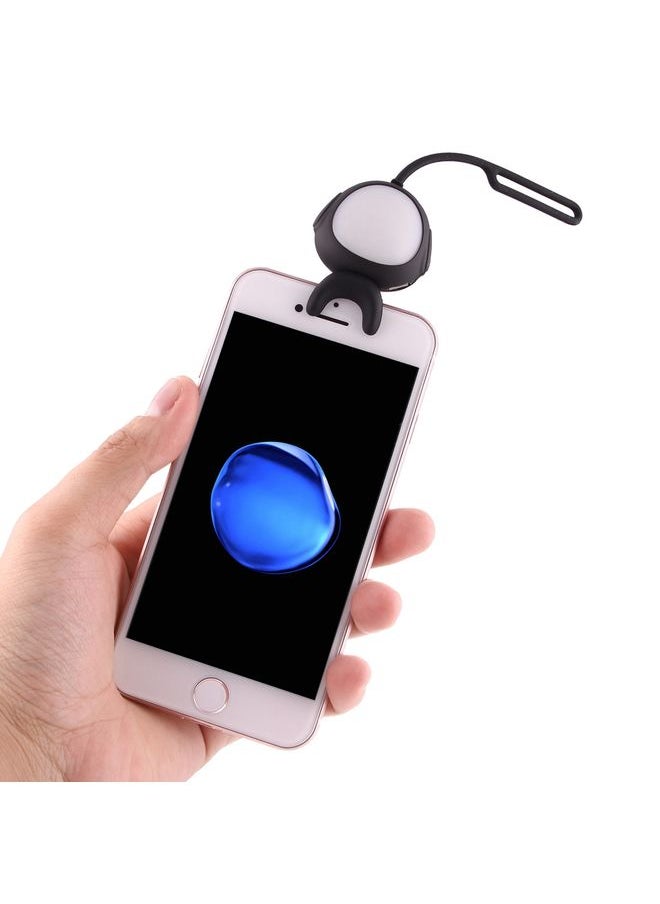 For Smart Phone Self Light with Hook, For iPhone, Galaxy, Huawei, Xiaomi, LG, HTC and Other Smart Phones(Black)