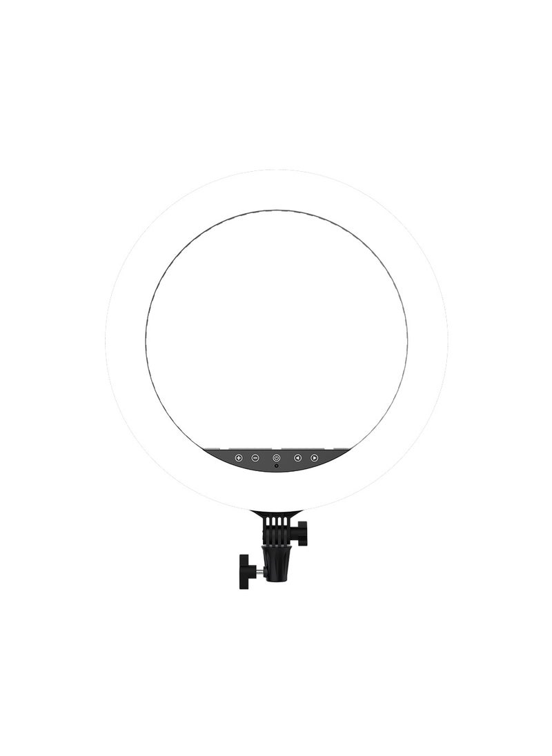 LGT02 GlowMaster 18-Inch Ring Light with Adjustable Lighting and Phone Holder, Remote Control, and Touch Control Panel