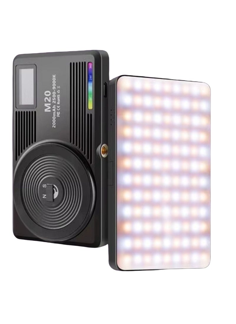 LUZ DE Mobile Camera Universal RGB LED M20 - Black