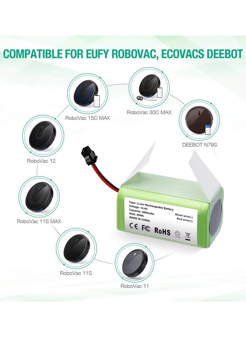 Replacement Battery Compatible With Robovac (2600mAh)