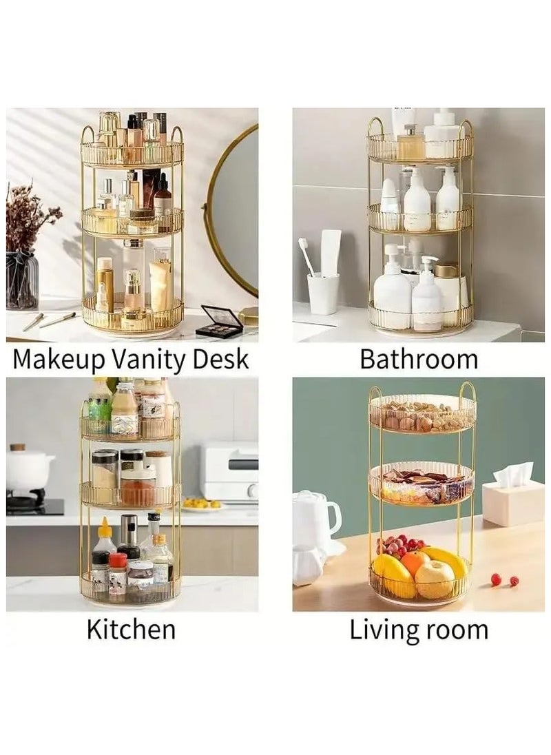 Makeup Organizer 3 Layer Yellow