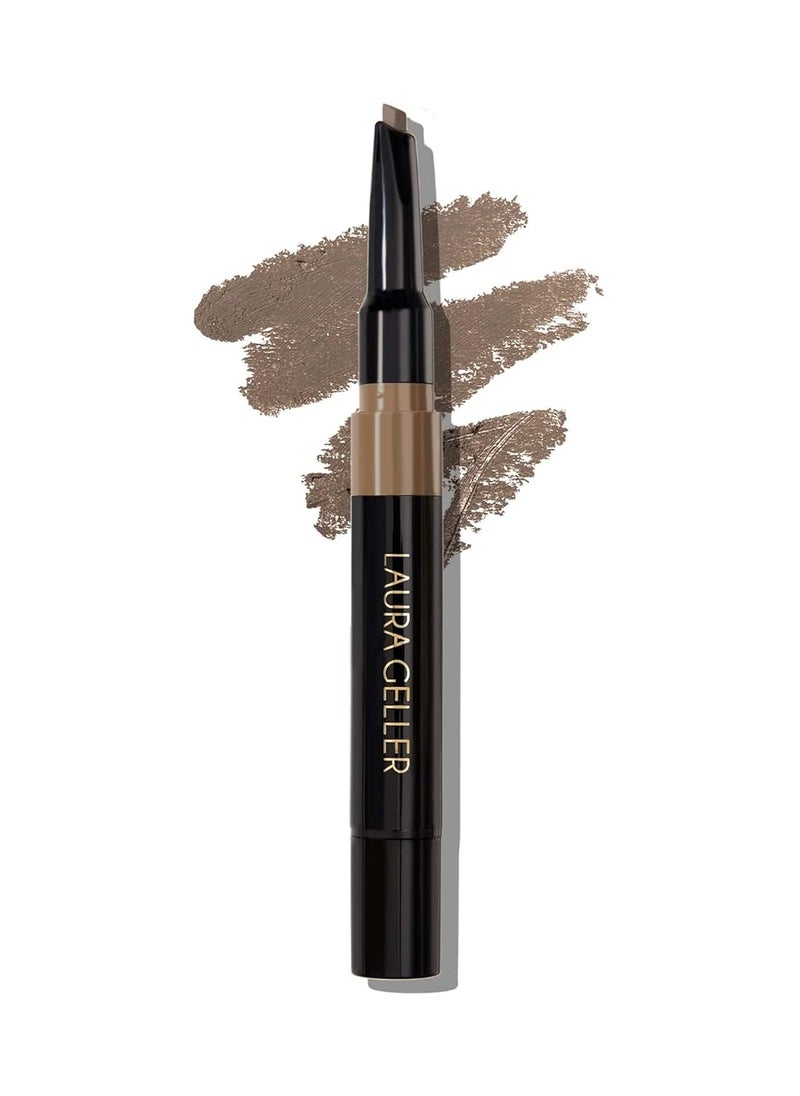 LAURA GELLER NEW YORK Sculpt-n-Stay Waterproof Brow Pencil & Gel - Taupe