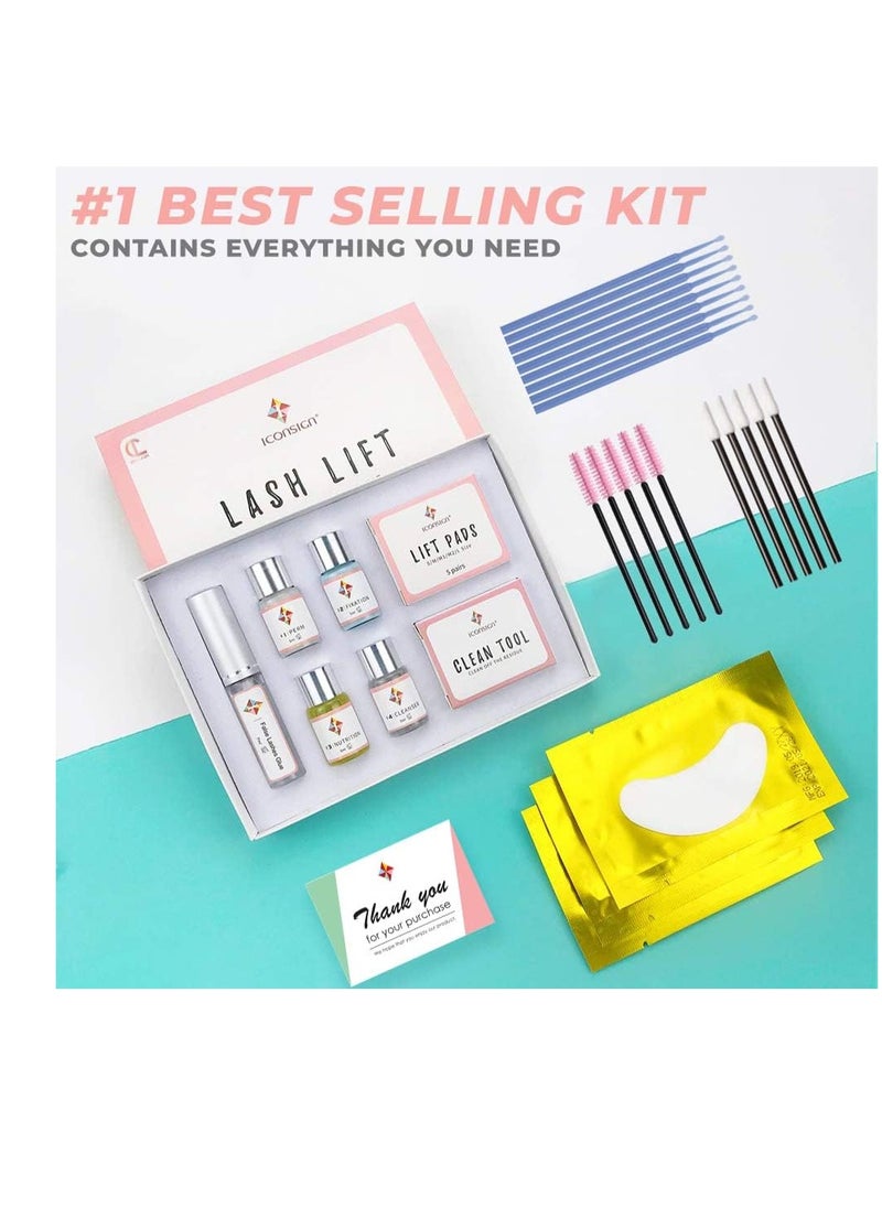 2024 Lash Lift Kit | Professional Instant Perming, Lifting & Curling for Eyelashes | Semi-Permanent Salon & DIY Home Use | Includes Eye Shields, Pads, and accessories