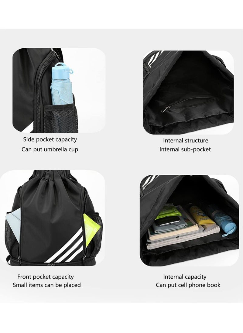 Sports Backpacks Large Capacity, Gym, Drawstring Lightweight and Waterproof, Making Your Trip More Convenient (Orange)