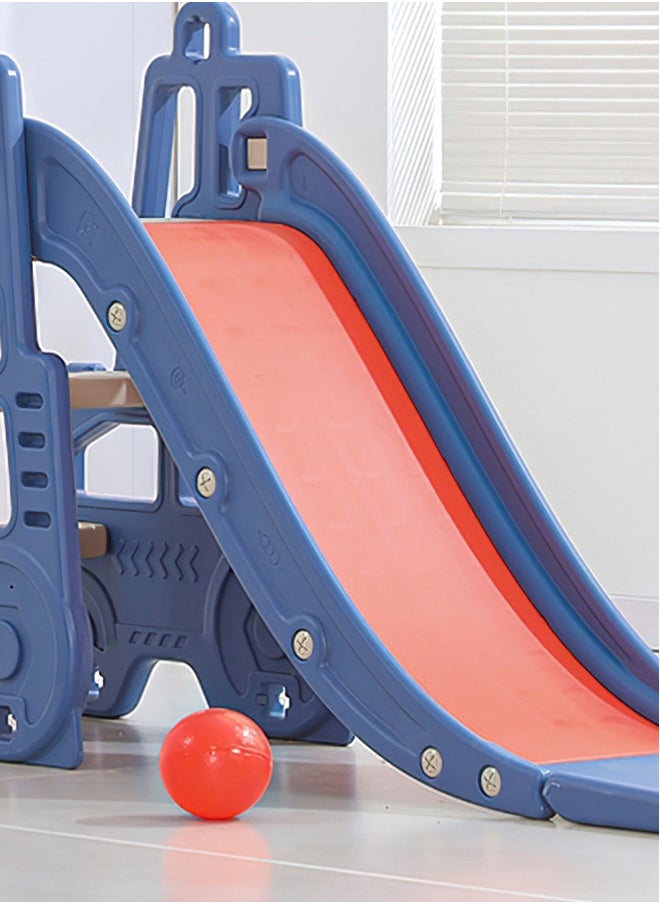 3 in1 Kids Play Climber Slide Playset Folding Slide for Toddlers with Basketball Hoops and Ball Slide Indoor and Outdoor for Kids Age 1-3 Years