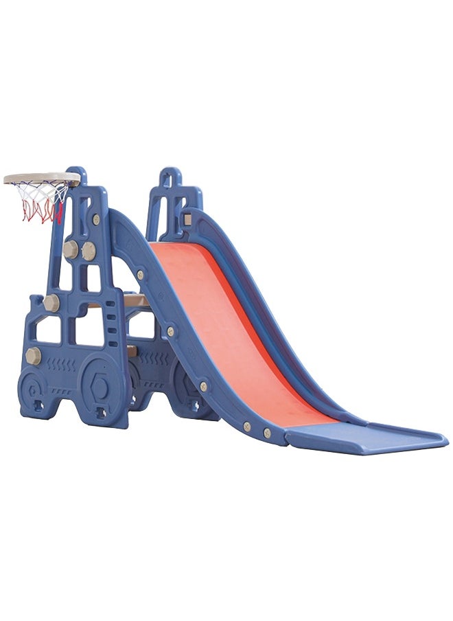 3 in1 Kids Play Climber Slide Playset Folding Slide for Toddlers with Basketball Hoops and Ball Slide Indoor and Outdoor for Kids Age 1-3 Years