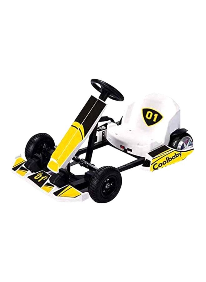 3-Wheeler Electric Racing Car Yellow 105x80x34cm