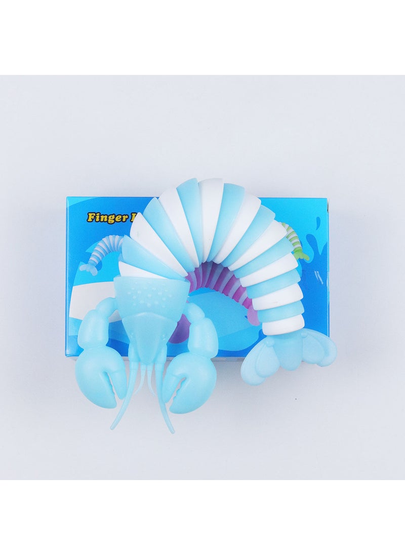 Glowing Lobster Stress Relief Toy for KidsBlue and White (luminous decompression lobster) boxed Blue and White (luminous decompression lobster) boxed