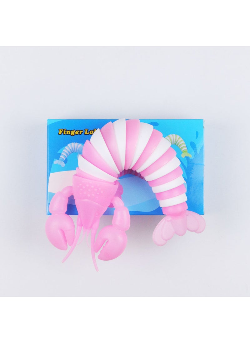 Glowing Lobster Stress Relief Toy for KidsPink and White (luminous decompression lobster) boxed Pink and White (luminous decompression lobster) boxed