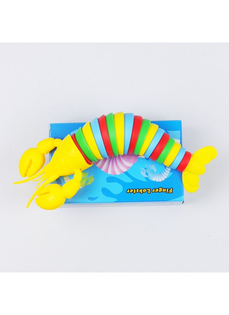 Glowing Lobster Stress Relief Toy for KidsRainbow yellow head (decompressed lobster) boxed Rainbow yellow head (decompressed lobster) boxed