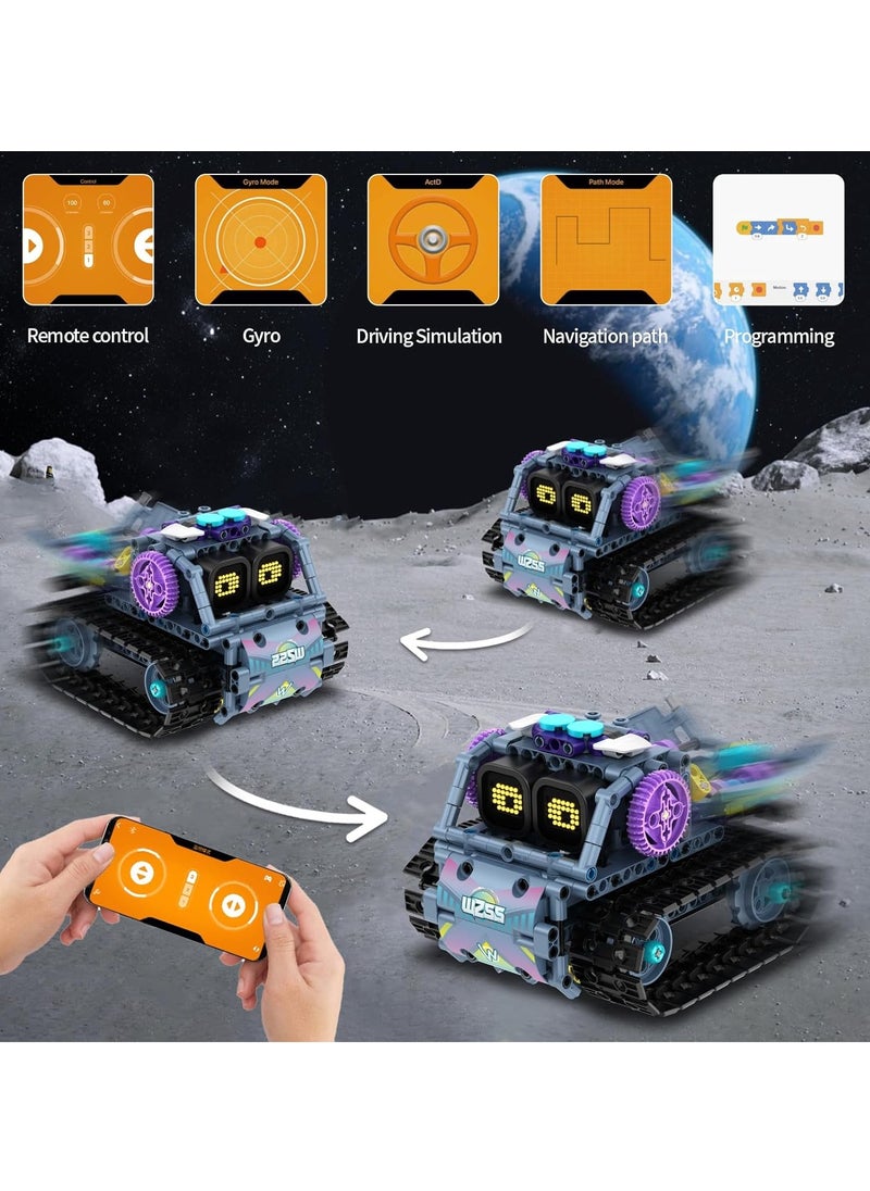 STEM Robot Building Blocks Set for Kids Ages 6-14, 3 in 1 Remote Control and APP Controlled STEM Rock Robot/Truck/Roller Robot Kids Building Blocks Toys, Birthday Gift for Boys Girls