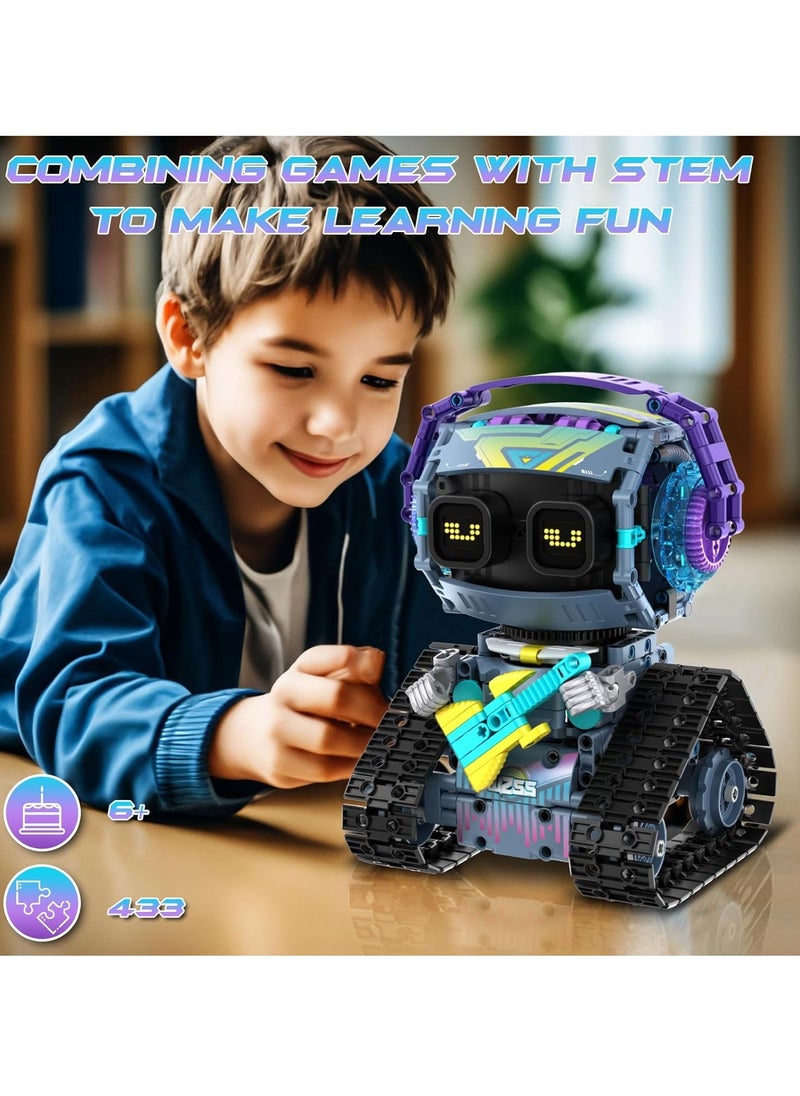 STEM Robot Building Blocks Set for Kids Ages 6-14, 3 in 1 Remote Control and APP Controlled STEM Rock Robot/Truck/Roller Robot Kids Building Blocks Toys, Birthday Gift for Boys Girls