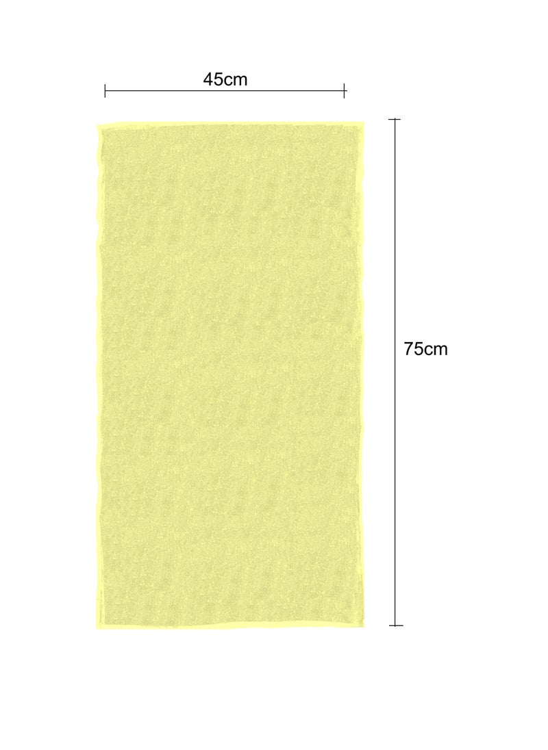 Pack Of 4 - Hand Towel - 100% Cotton 600 GSM Medium Size (45x75cm) Highly Absorbent And Super Durable, Color Cream