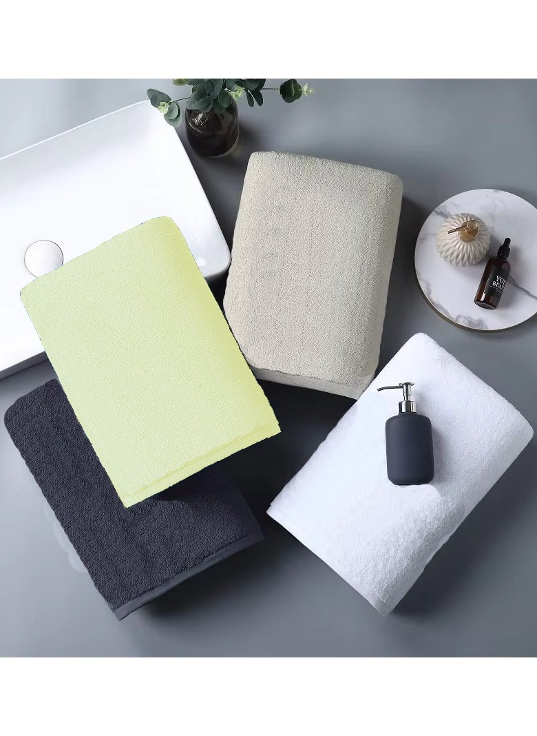 Pack Of 4 - Hand Towel - 100% Cotton 600 GSM Medium Size (45x75cm) Highly Absorbent And Super Durable, Color Cream