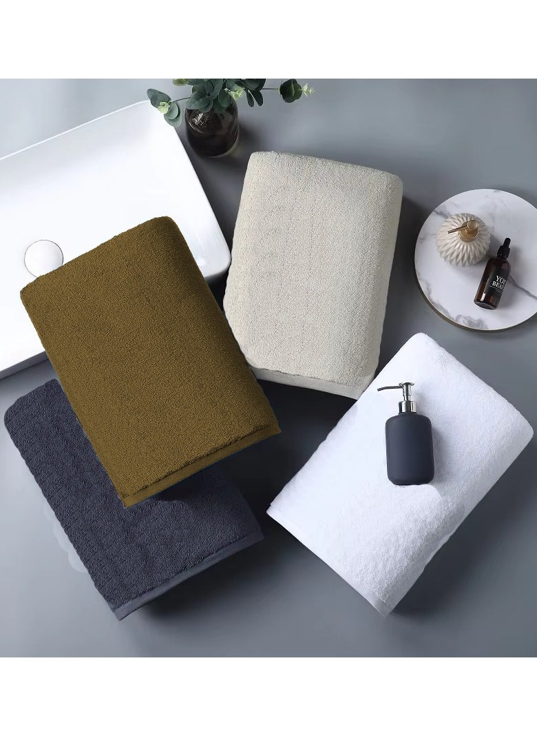 Pack Of 2 - Hand Towel - 100% Cotton 600 GSM Medium Size (45x75cm) Highly Absorbent And Super Durable, Color Brown