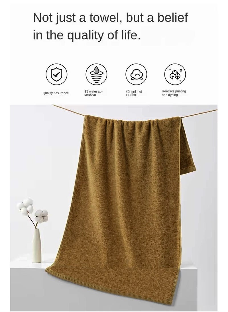 Pack Of 2 - Hand Towel - 100% Cotton 600 GSM Medium Size (45x75cm) Highly Absorbent And Super Durable, Color Brown