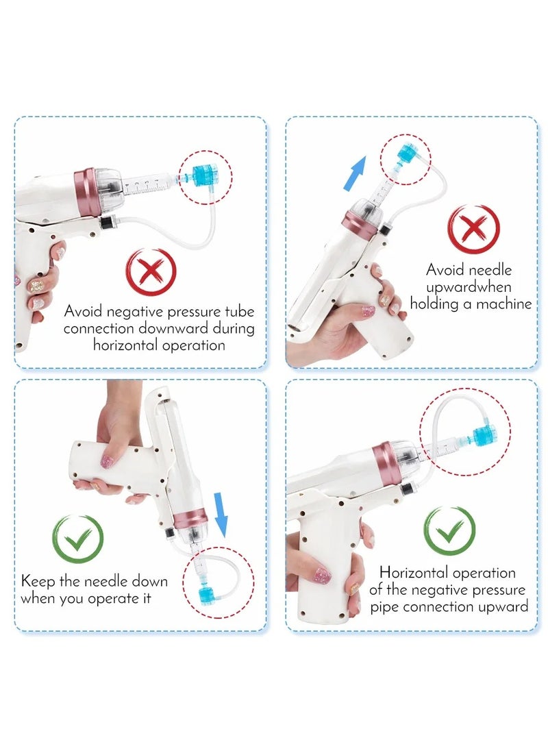 Hydrolifting Gun Mesotherapy EZ Negative Pressure Meso gun, Mesotherapy Hydrolifting Water Injector Microcrystal Injection