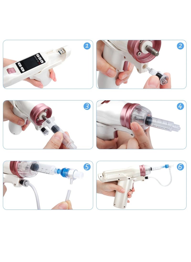 Hydrolifting Gun Mesotherapy EZ Negative Pressure Meso gun, Mesotherapy Hydrolifting Water Injector Microcrystal Injection