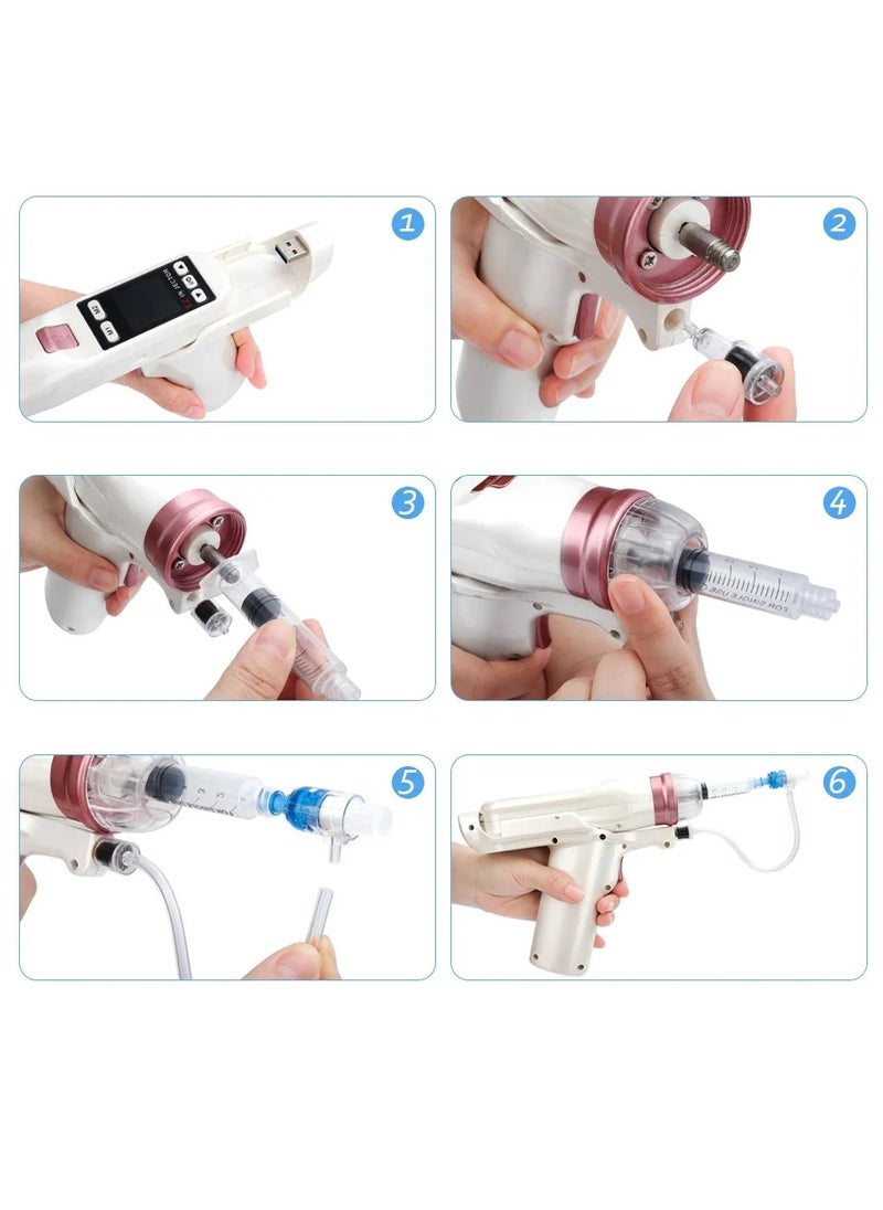 Hydrolifting Gun Mesotherapy EZ Negative Pressure Meso gun, Mesotherapy Hydrolifting Water Injector Microcrystal Injection