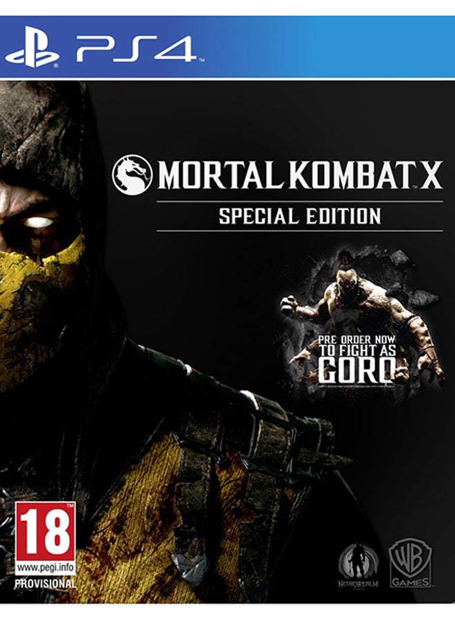 Mortal Kombat X Special Edition - PAL - PlayStation 4 - fighting - playstation_4_ps4