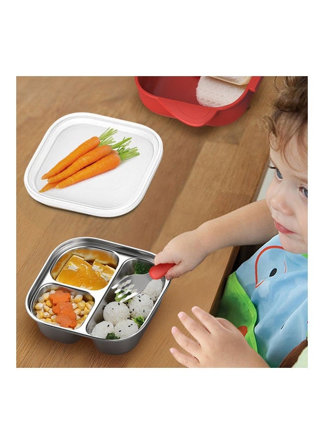 Lunch Box 3 Compartment Japanese Lunch Box Green 21.30x6.80x8.20cm