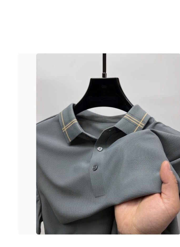 Men's High-End Short Sleeved T-Shirt Polo Shirt