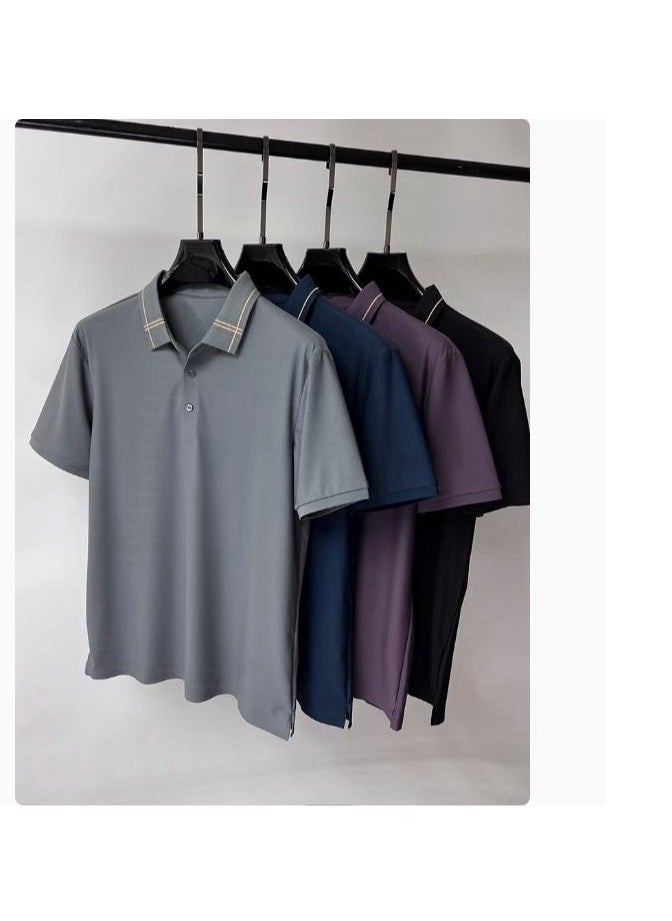 Men's High-End Short Sleeved T-Shirt Polo Shirt