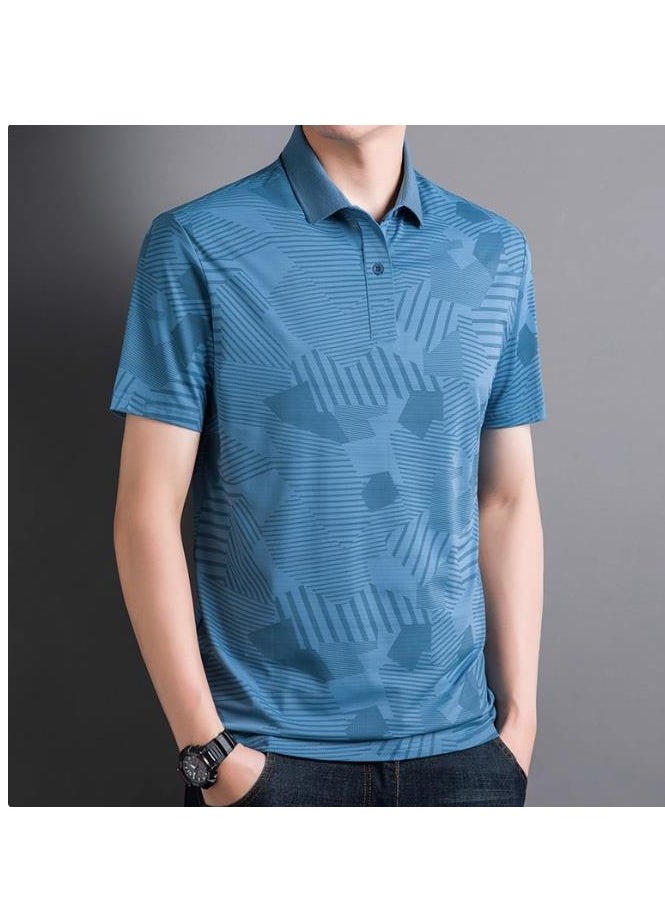 Men's Cool Breathable Quick Drying T-Shirt Short Sleeved Polo Shirt