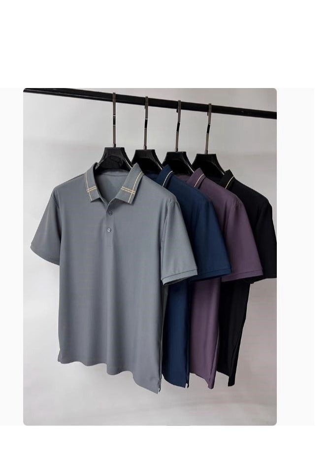 Men's High-End Short Sleeved T-Shirt Polo Shirt