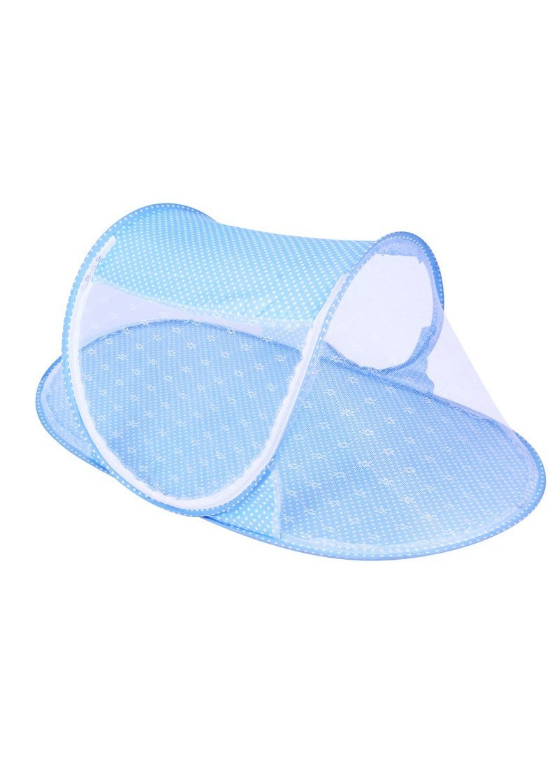 Kids Cartoon Boat-Shaped Mosquito NetDot Blue Dot Blue