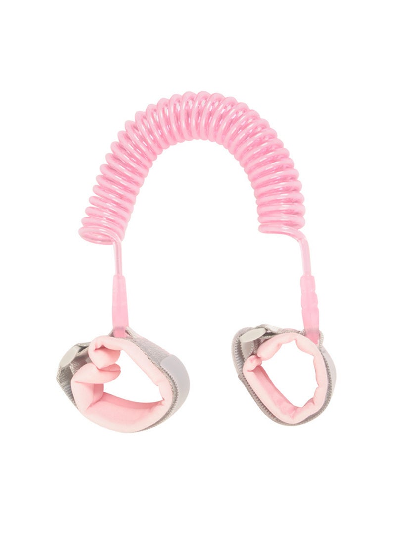 2 meters with lock key infant anti-lost traction rope with children anti-lost bracelet children Baby Safety Belt1.5 m spring rope pink 1.5 m spring rope pink