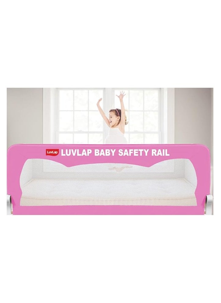 Luvlap Baby Safety Bed Rail , L150Xw35Xh42 Cm , Pink