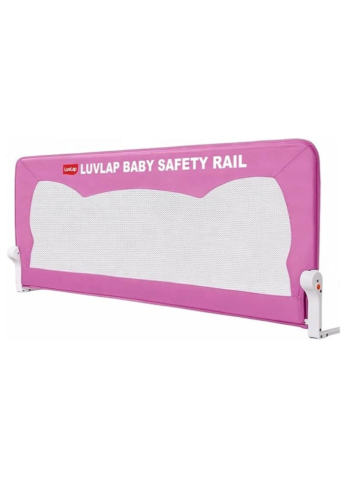 Luvlap Baby Safety Bed Rail , L150Xw35Xh42 Cm , Pink