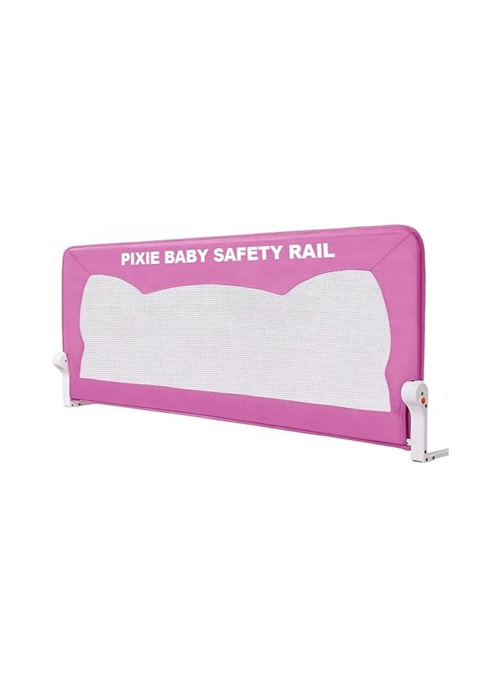 Pixie Baby Safety Bed Rail , L150Xw35Xh42 cm , Pink