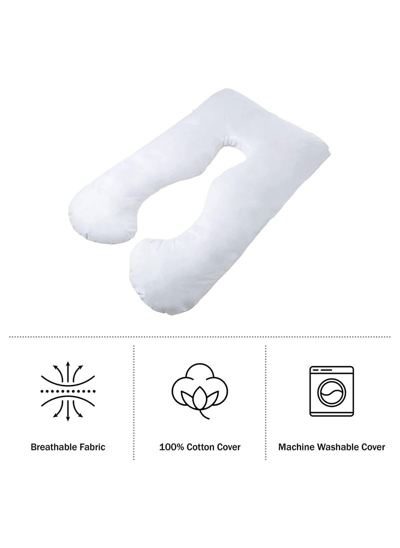 Unique Design Multifunctional Comfortable Cotton Maternity Pillow - White