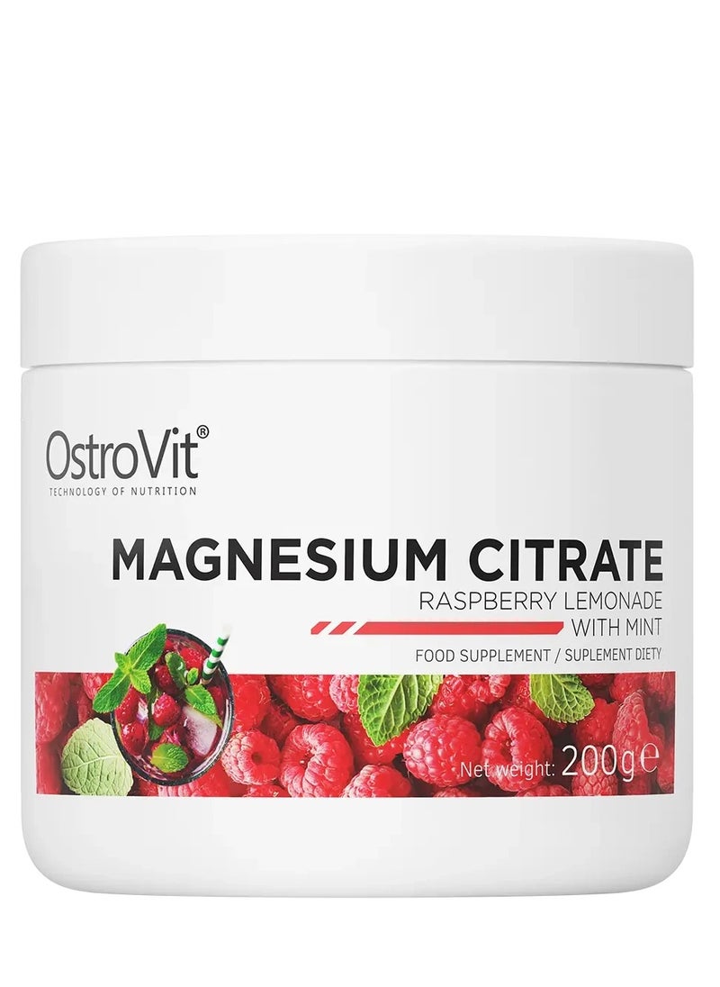 OSTROVIT,MAGNESIUM CITRATE,RASPBERRY LEMONADE WITH MINT, 200 G