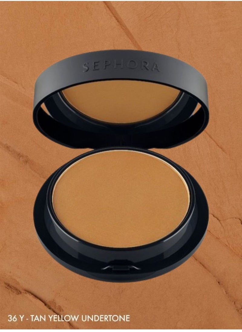 SEPHORA COLLECTION Best Skin Ever Matte Powder Foundation 36Y Tan - tan, yellow undertone (7.5g)