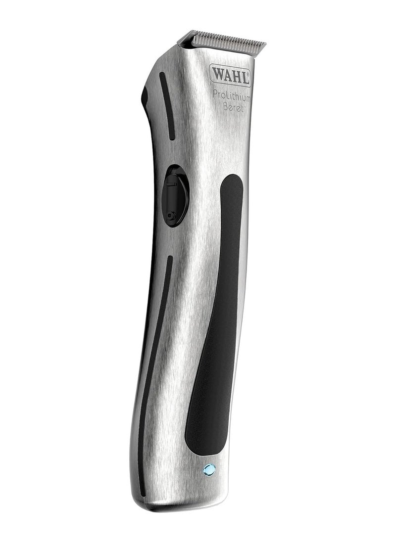 Wahl Beret Main/Cordless Hair Clipper with Precision Blade Set for Liners and Edging, Silver/Black