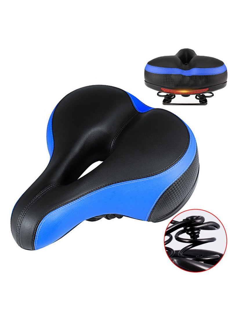 Blue Spring Mountain Bike Saddle Cushion, Super Soft Seat, Thickened And Shock-Absorbing