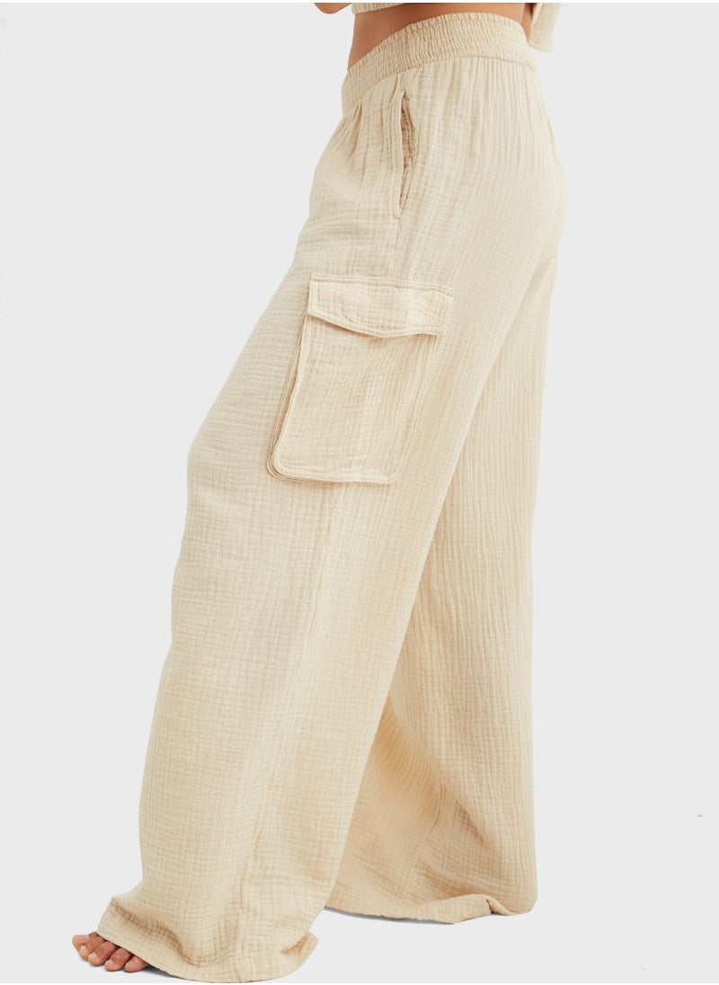 High Waist Cargo Pants