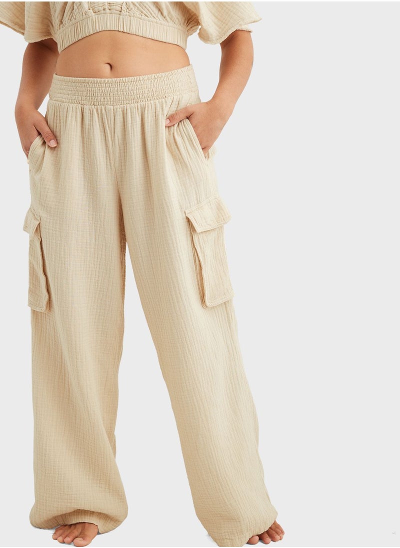 High Waist Cargo Pants