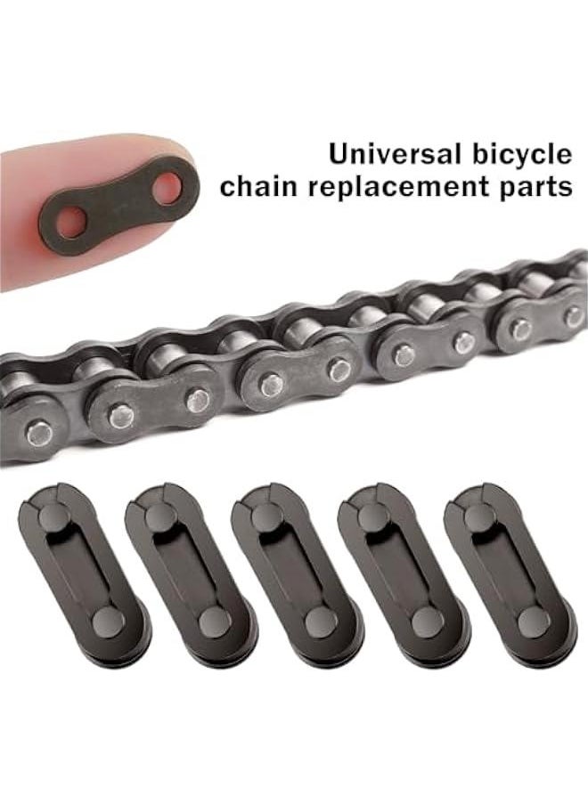 30 Set Bike Chain Master Link, Single Speed Bicycle Missing Link Bike Chain Link Connectors Repair Parts for Mountain Bike BMX Bike Motorcycles (Brown)