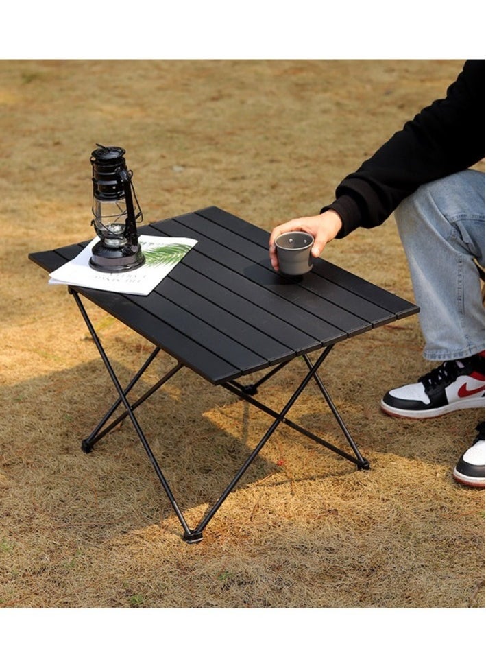 Portable Folding Camping Roll Up Table Compact Desk for Outdoor Travel Hiking Picnic