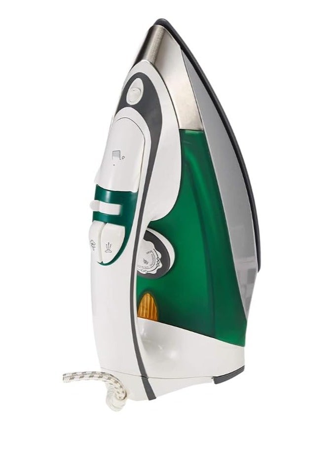 MEBASHI Professional Ceramic Steam Iron - 270ml, Green(2200W) (ME-SIR5004)