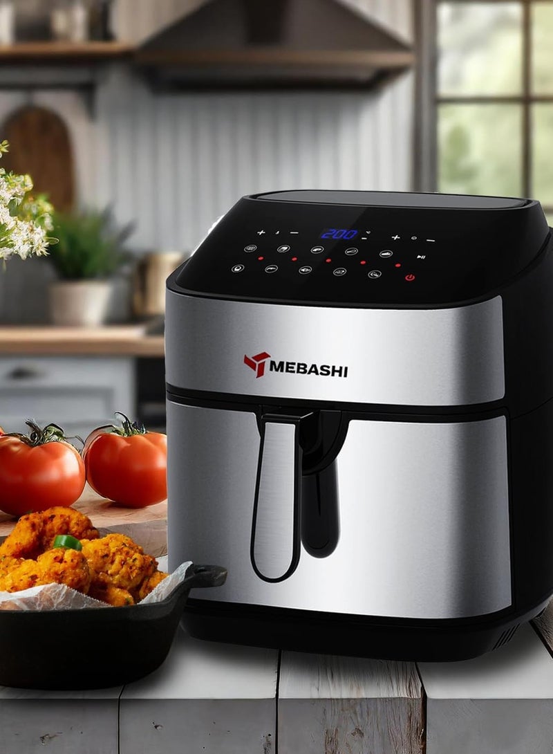 MEBASHI Air Fryer with Digital Touch Screen, Rapid Air Technology, 1800W 9.2L Capacity,10 Pre-Set Cooking Programs (ME-AF999)