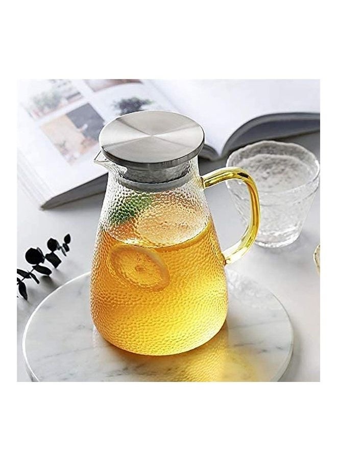 Glass Water Jug With Lid Clear